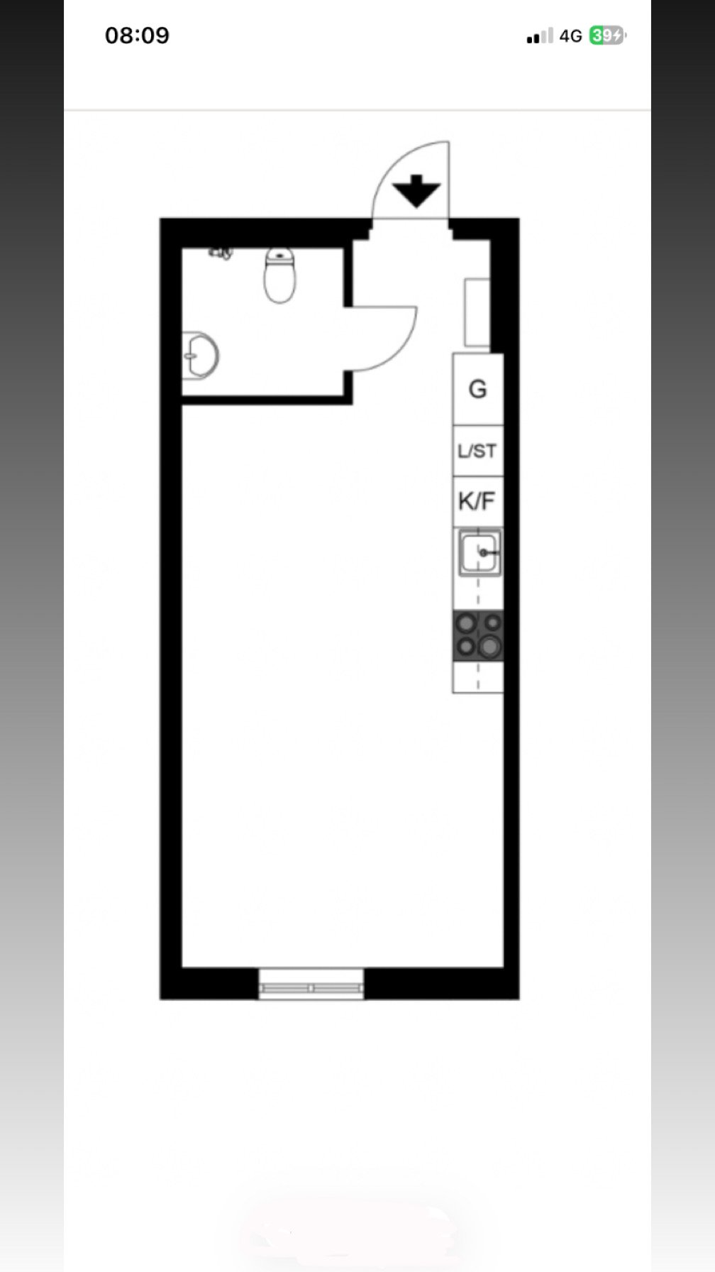 Lägenhet, 1 rum, 32 kvm, Malmö