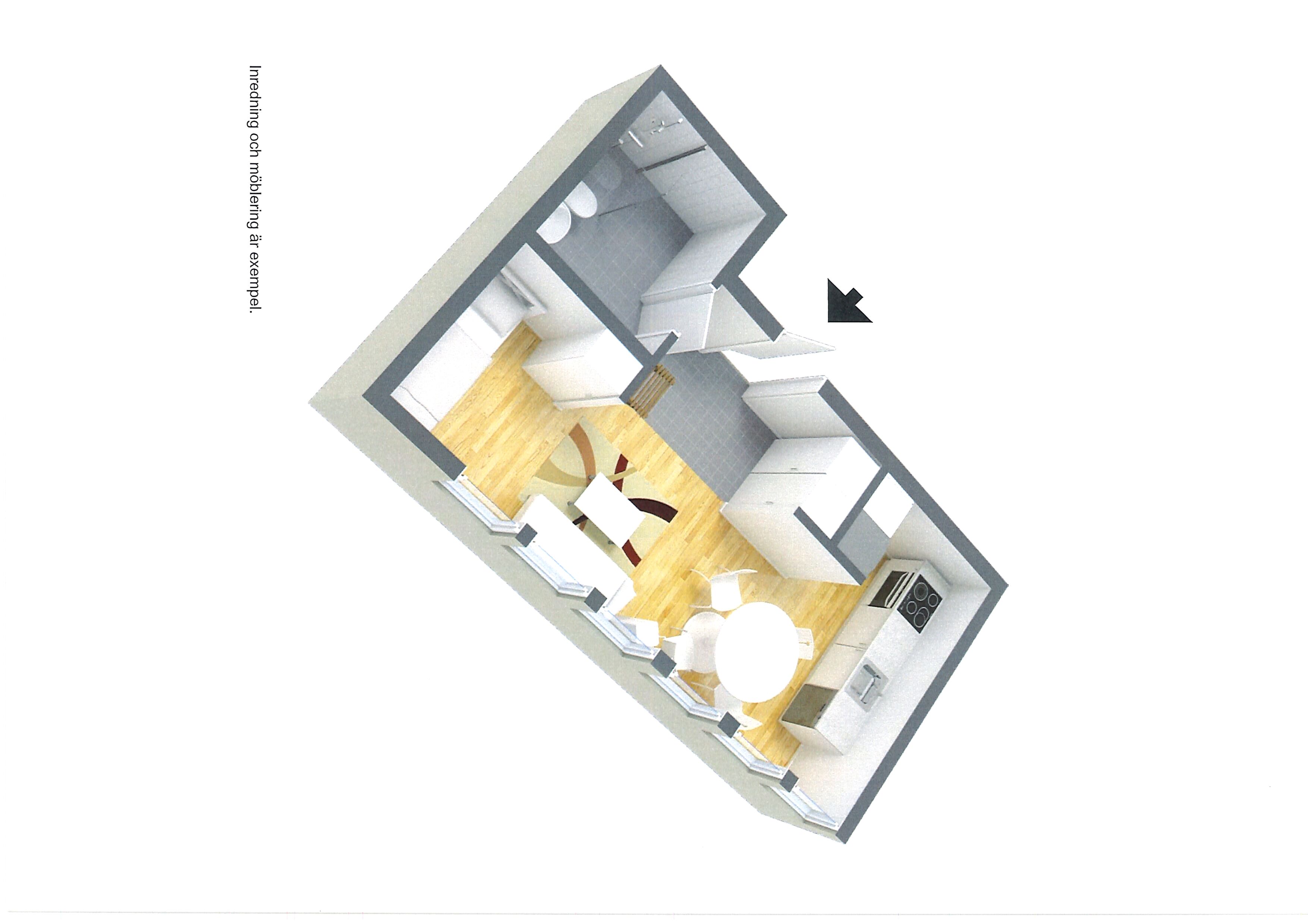 Lägenhet, 1 rooms, 31 sqm, Borås