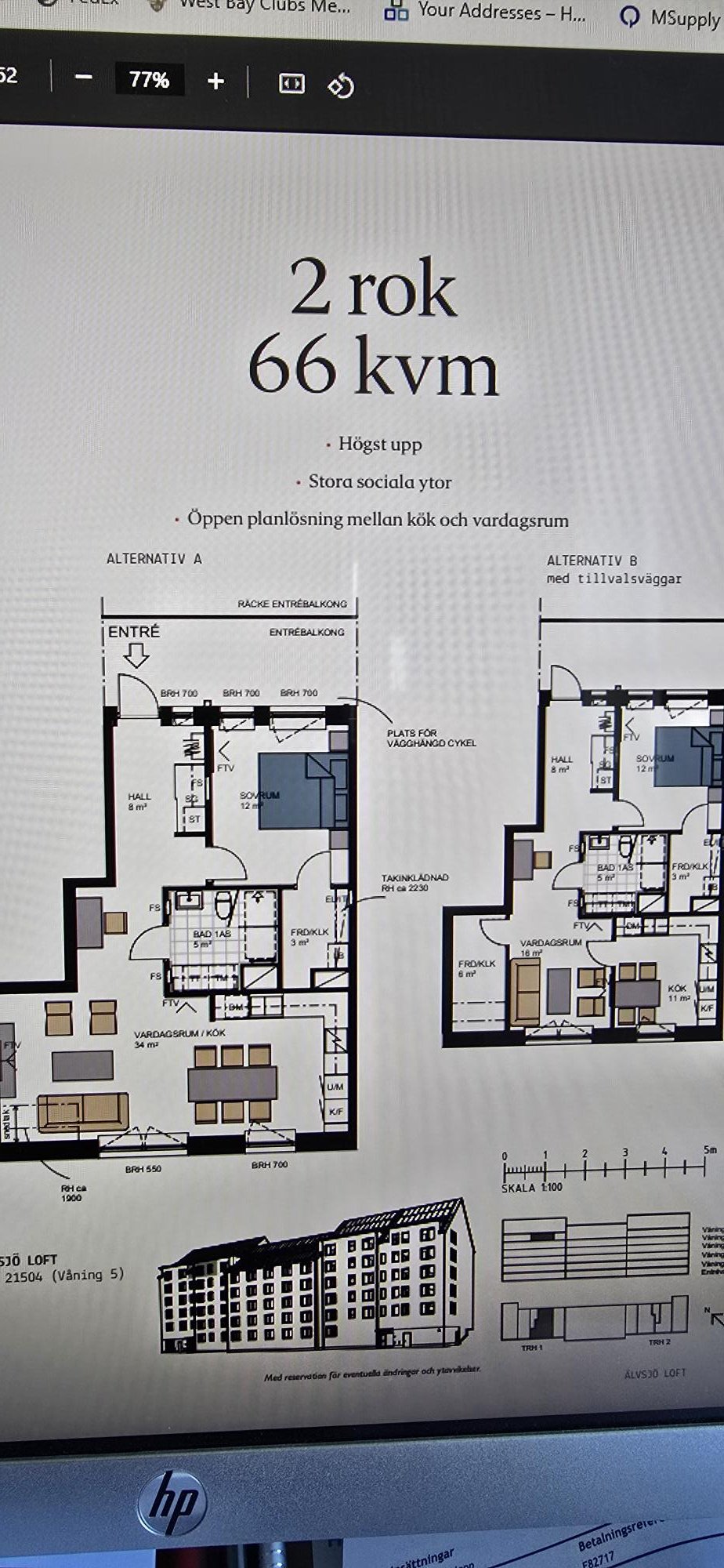 Lägenhet, 2 rooms, 66 sqm, Älvsjö