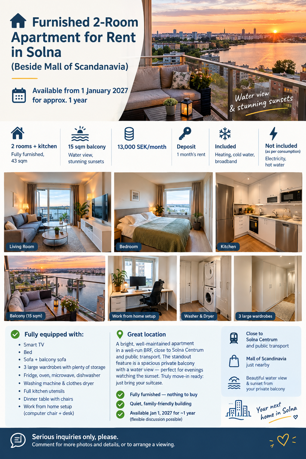 2 rok · 43 m² i Solna – bild 15