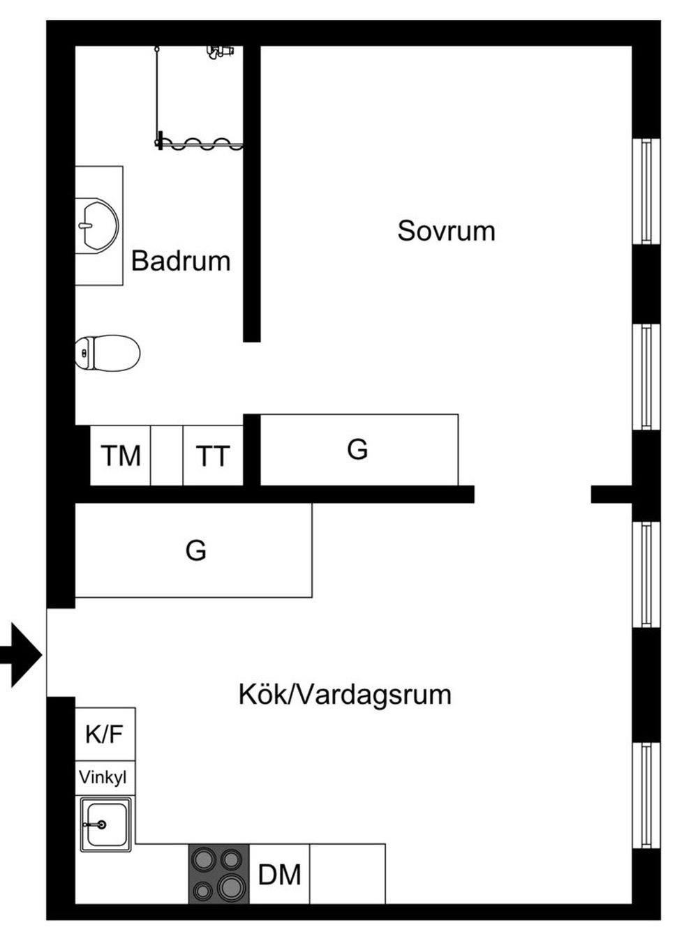 2 rok · 45 m² i Malmö – bild 23