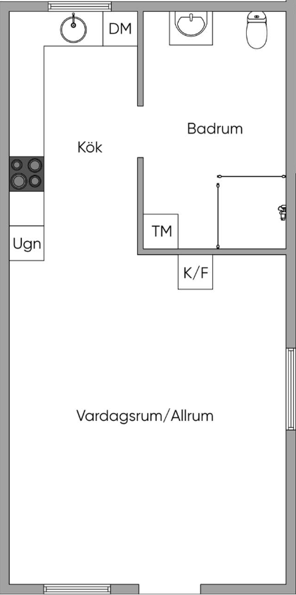 Övrigt, 2 rooms, 24 sqm, Skärholmen
