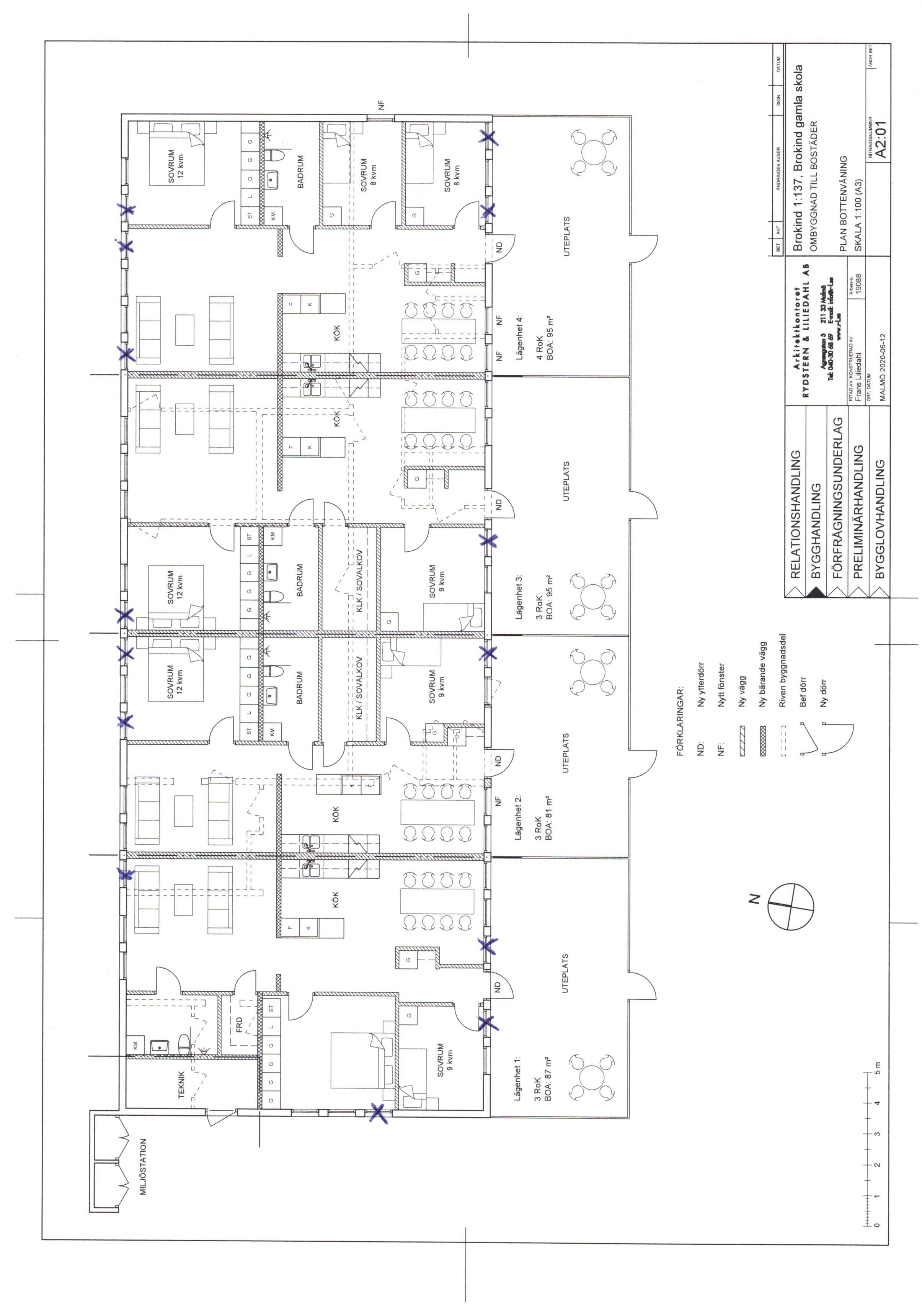 Radhus, 4 rooms, 95 sqm, Brokind