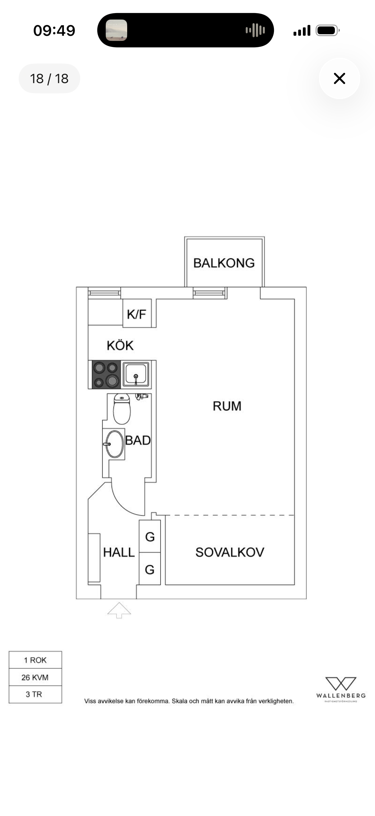 1 rok · 26 m² i Stockholm