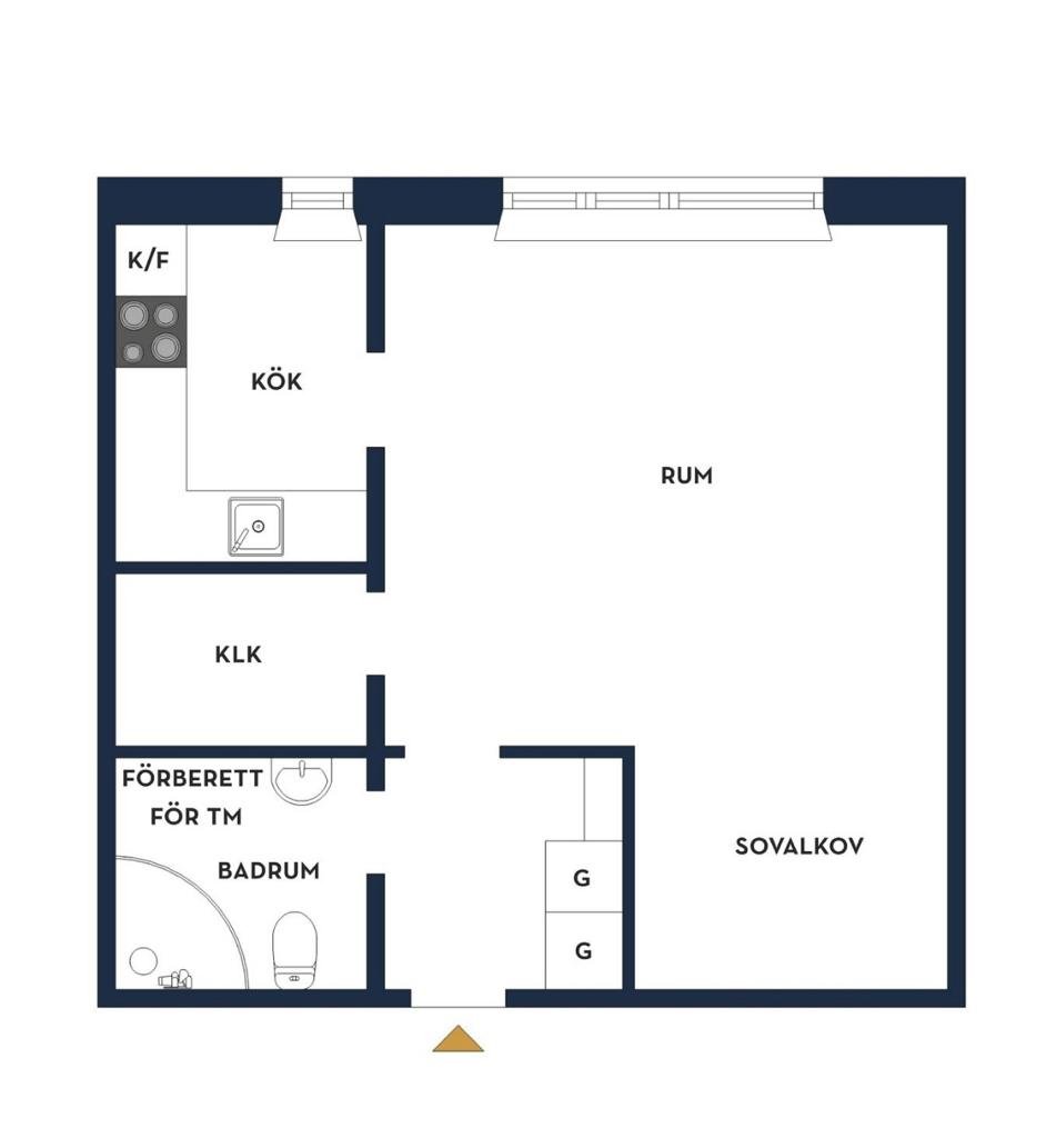 Lägenhet, 2 rooms, 30 sqm, Hägersten