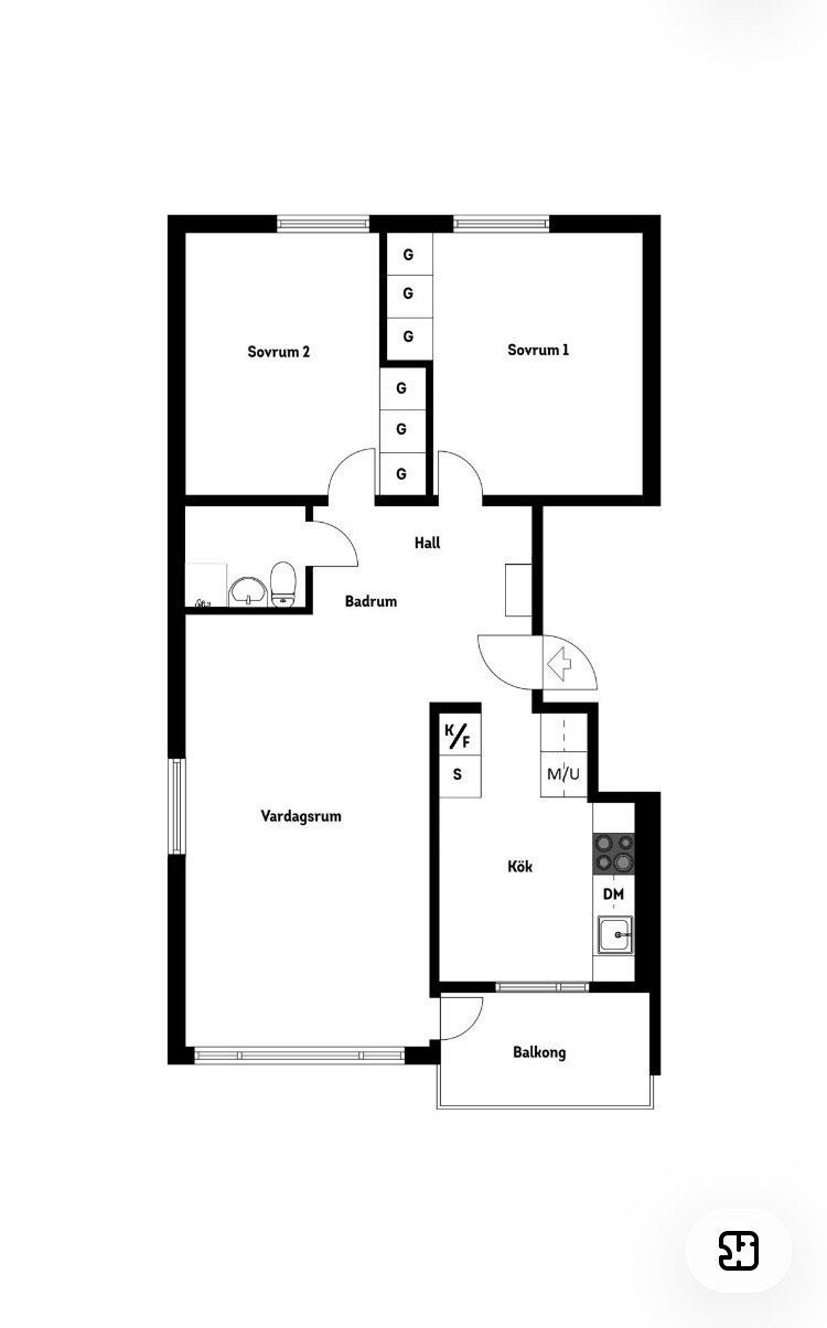 3 rok · 75 m² i Solna – bild 2