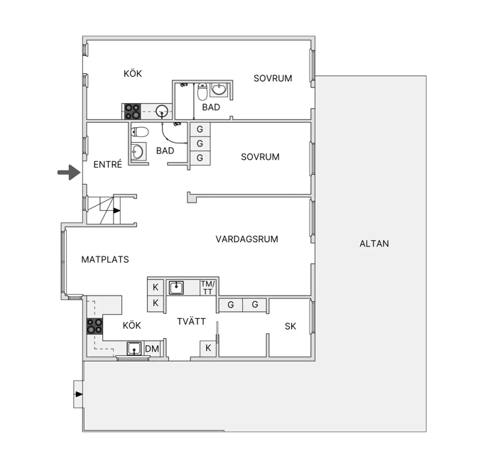 5 rok · 125 m² i Hisings Backa – bild 27