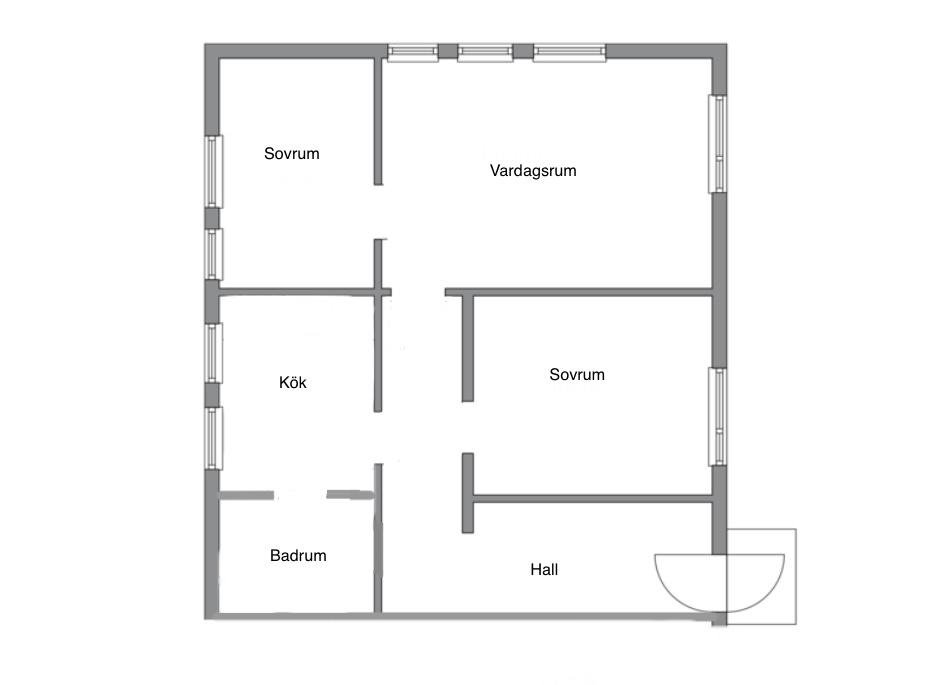 Villa/Hus, 3 rooms, 65 sqm, Kungsängen
