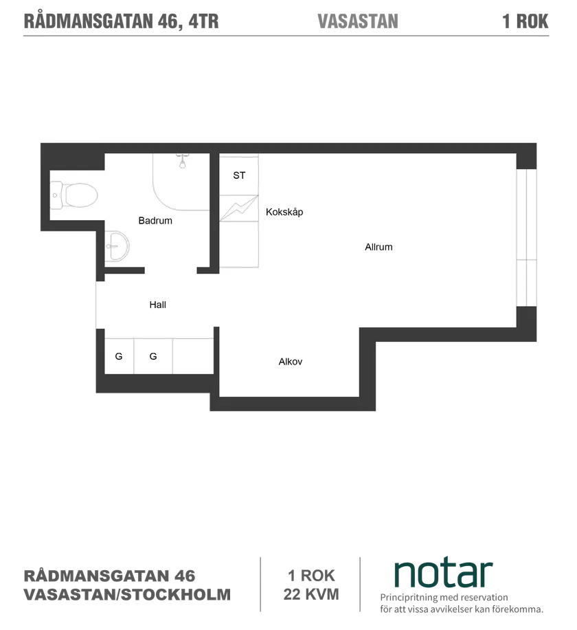 1 rok · 22 m² i Stockholm – bild 13