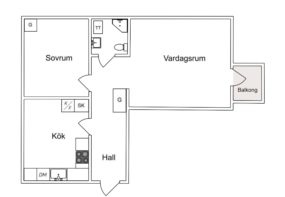 2 rok · 58 m² i Eskilstuna – bild 10