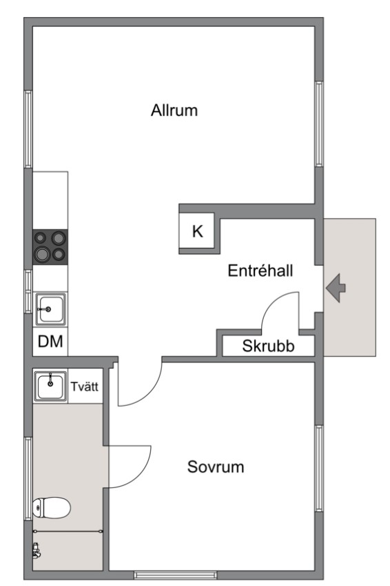 2 rok · 38 m² i Munsö – bild 13