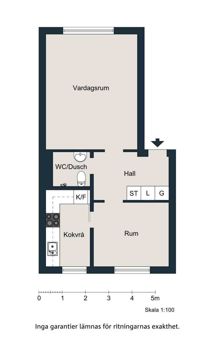 2 rok · 43 m² i Kalmar – bild 2