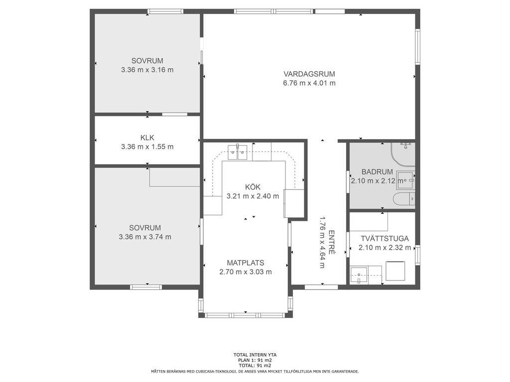 Radhus, 3 rooms, 86 sqm, Lund