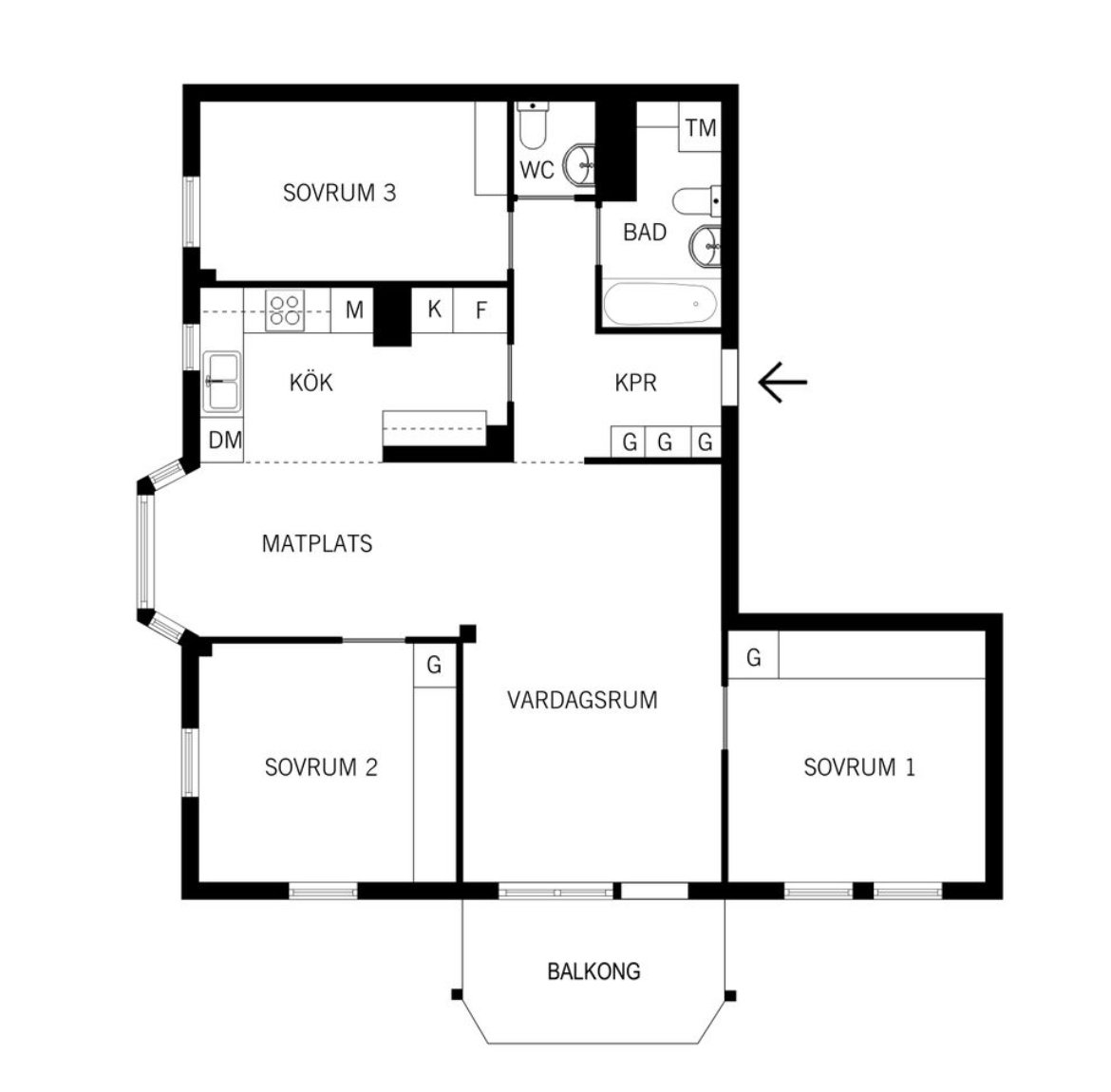 4 rok · 95 m² i Hägersten – bild 4