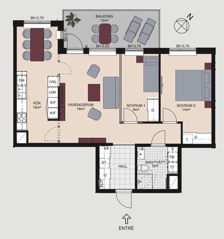 3 rok · 75 m² i Uppsala