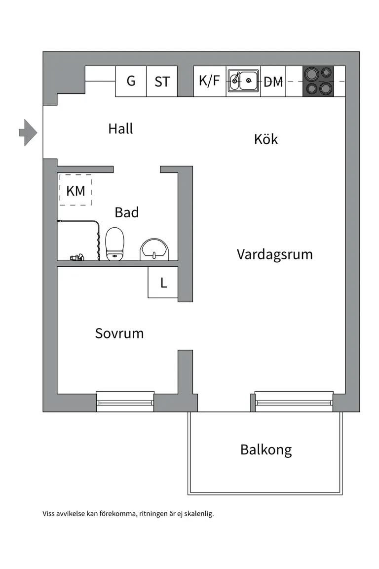 2 rok · 34 m² i Uppsala