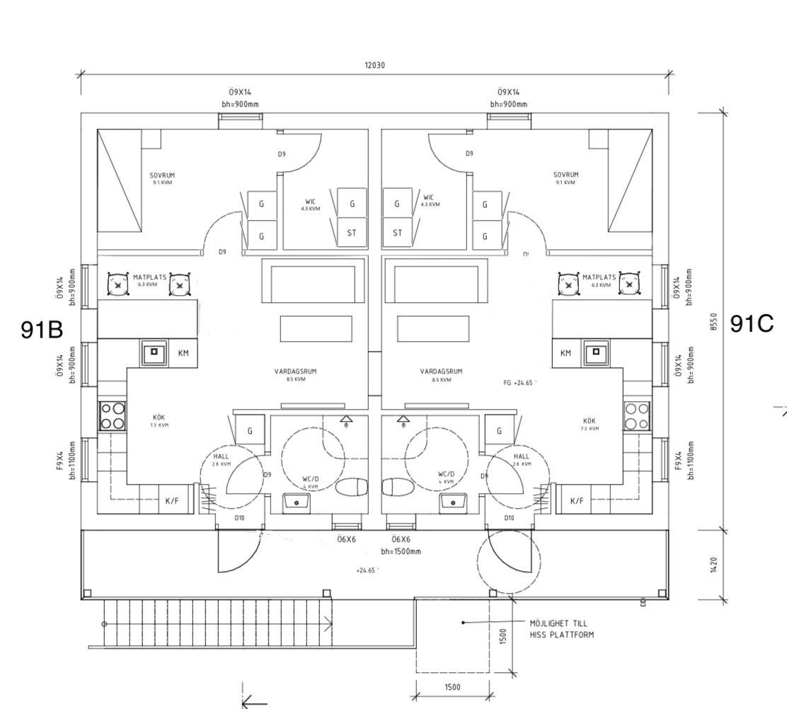 2 rok · 45 m² i Torslanda – bild 2