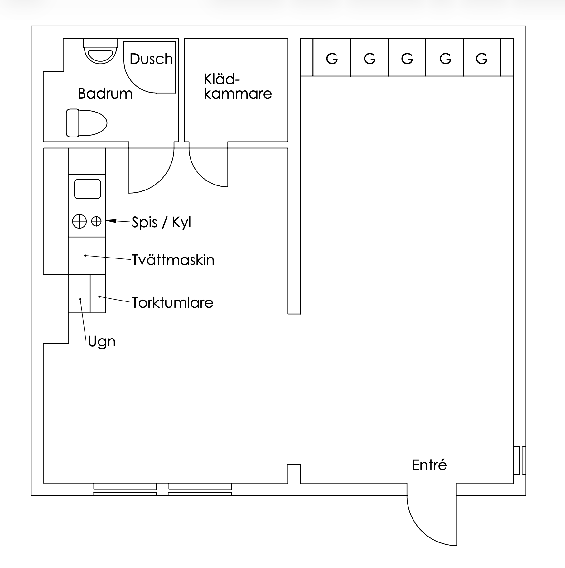 2 rok · 48 m² i Täby – bild 2