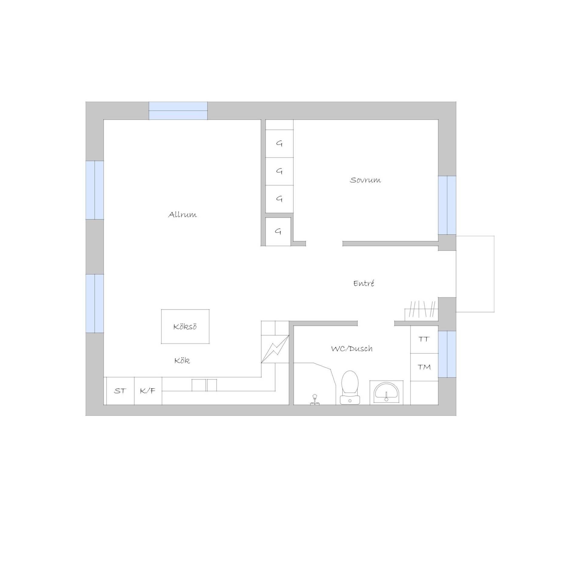 2 rok · 44 m² i Umeå