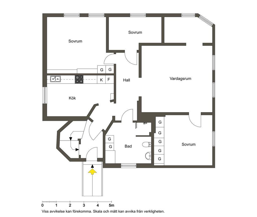 5 rok · 130 m² i Bromma – bild 2