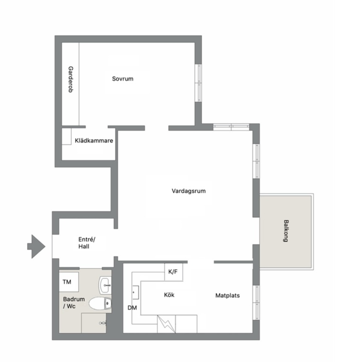 2 rok · 57 m² i Stockholm – bild 9