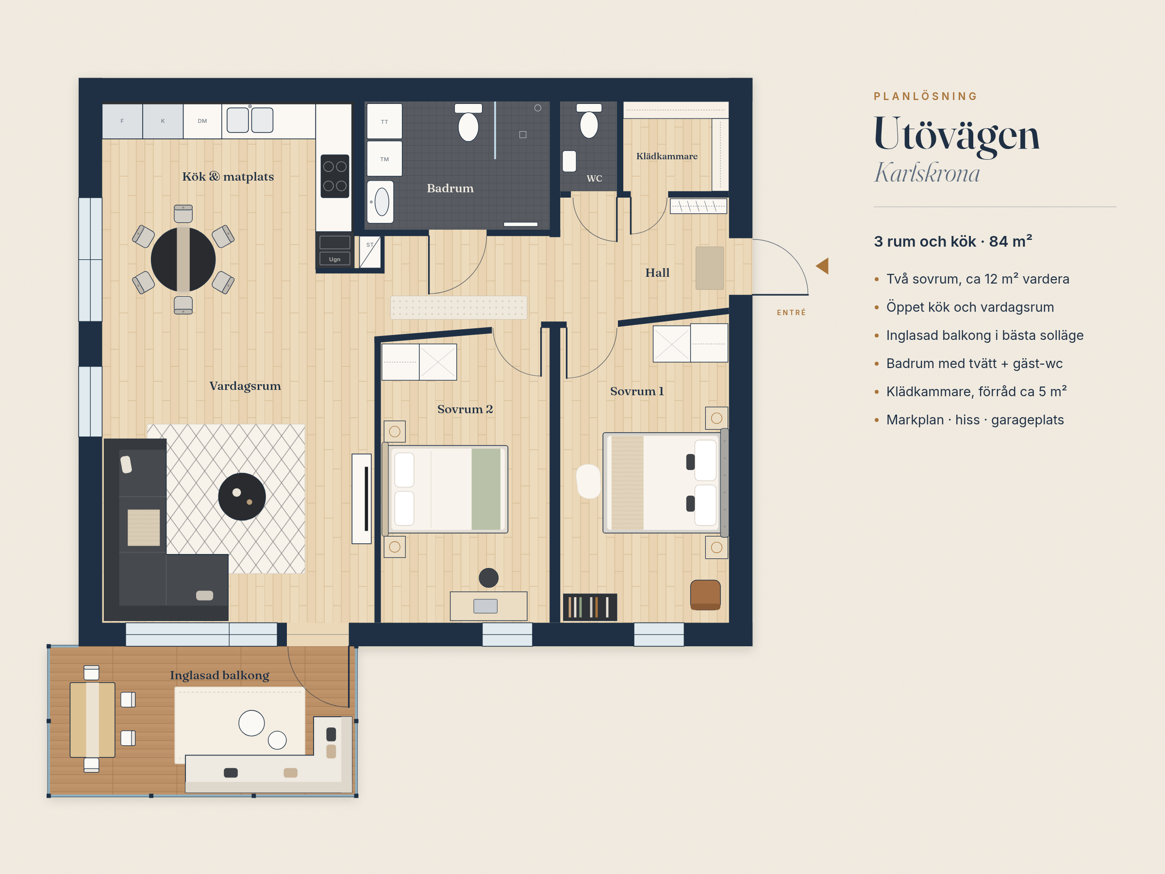 3 rok · 84 m² i Karlskrona – bild 19