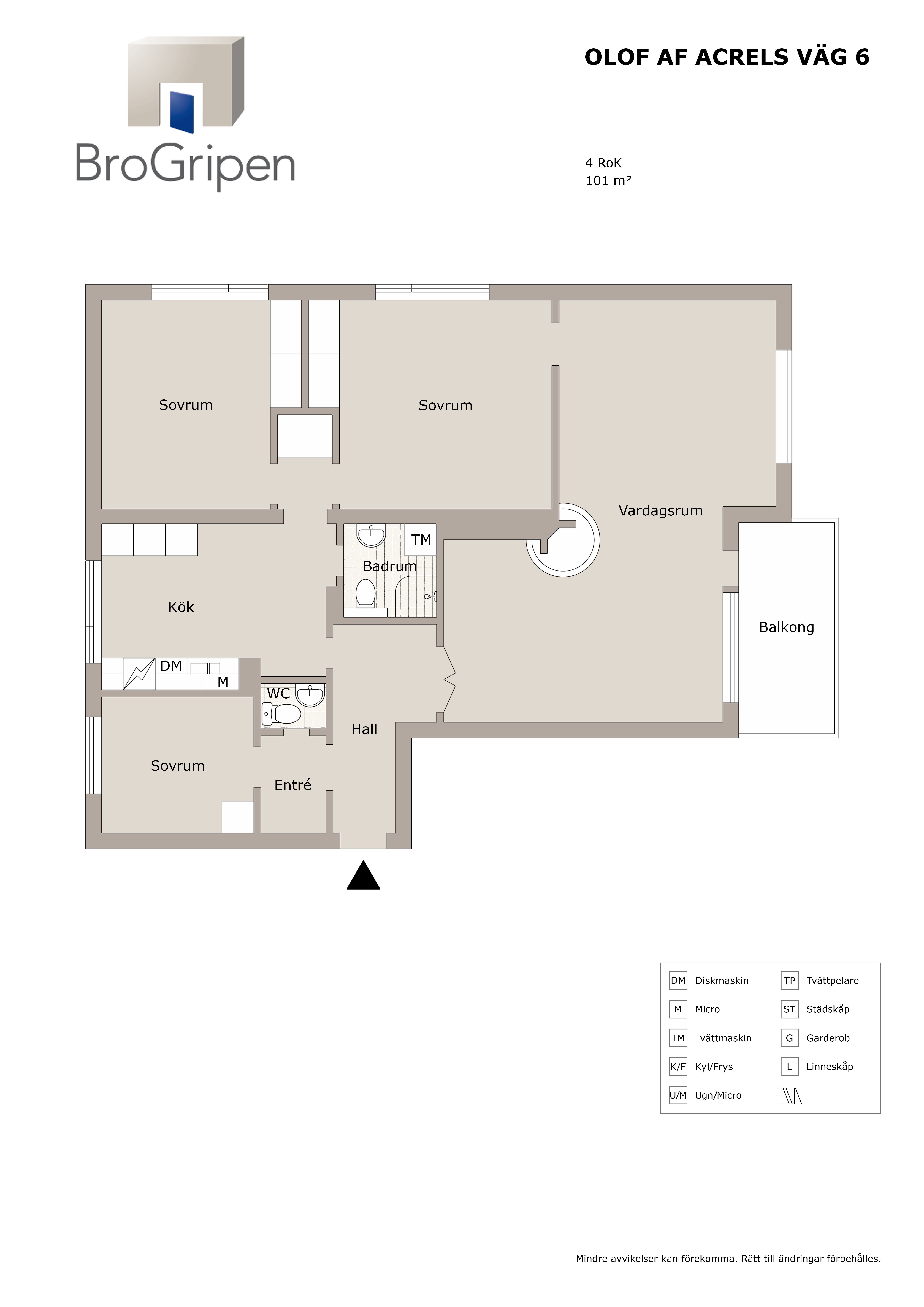 Lägenhet, 4 rooms, 101 sqm, Solna