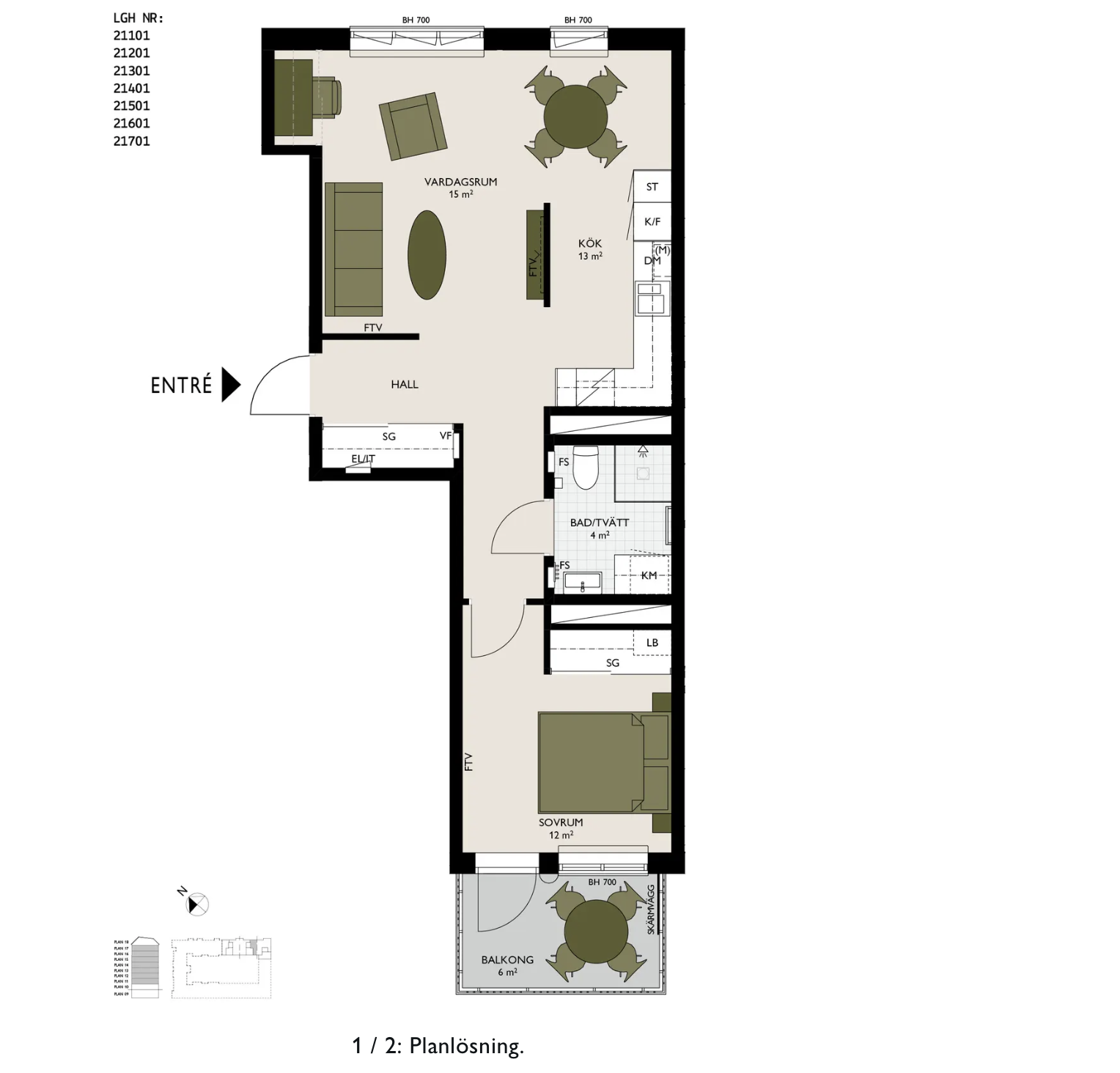 2 rok · 55 m² i Uppsala – bild 13