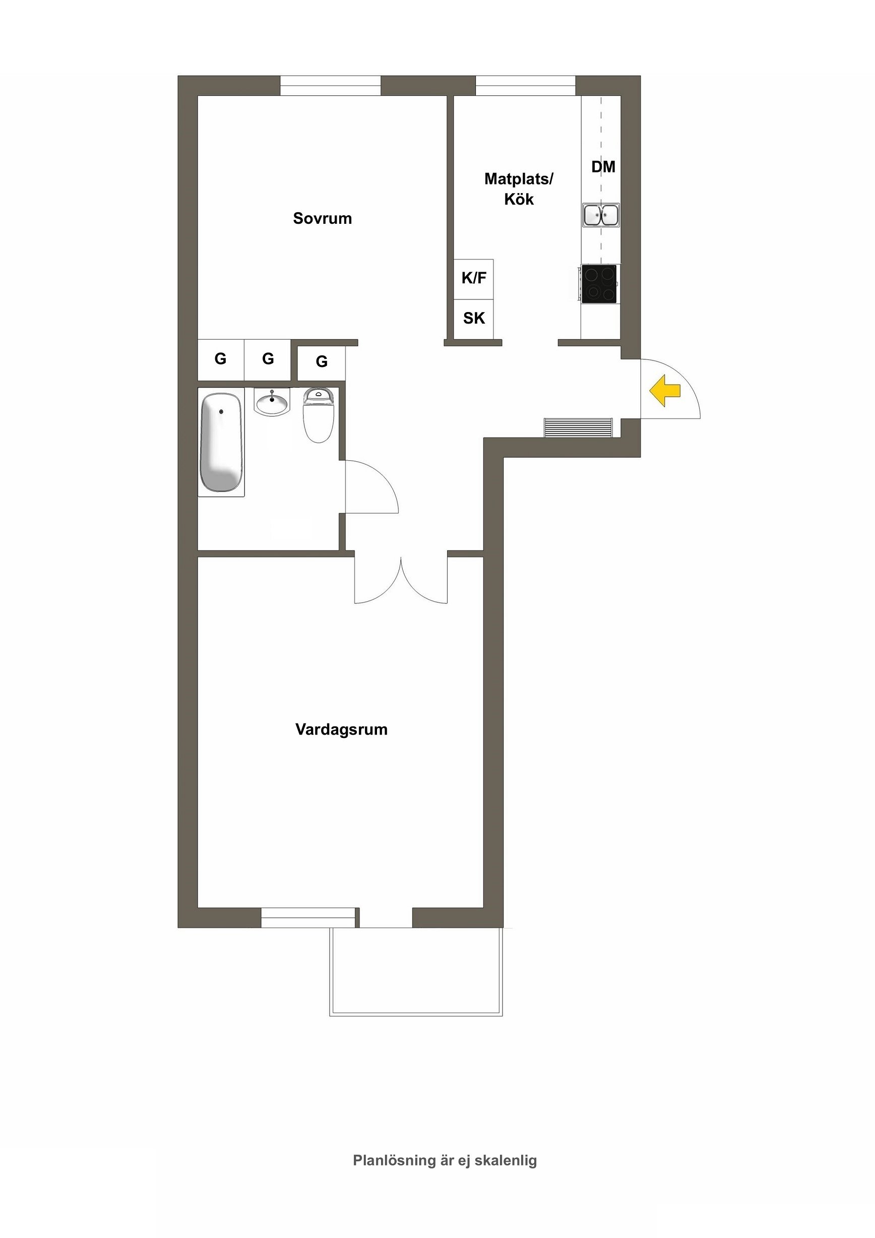2 rok · 50 m² i Alingsås – bild 19