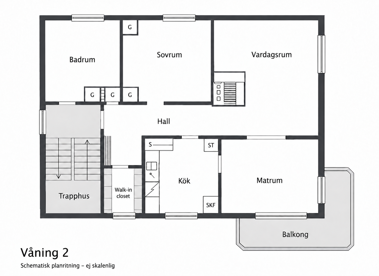 Lägenhet, 4 rooms, 115 sqm, Trollhättan