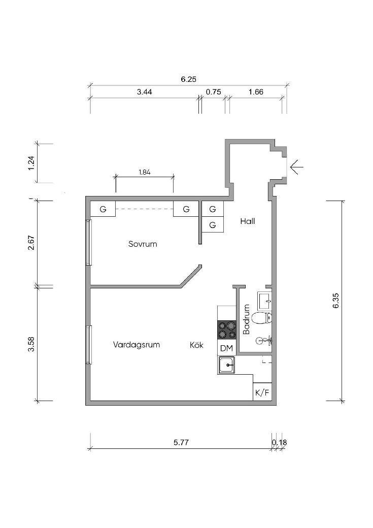 2 rok · 40 m² i Stockholm – bild 5