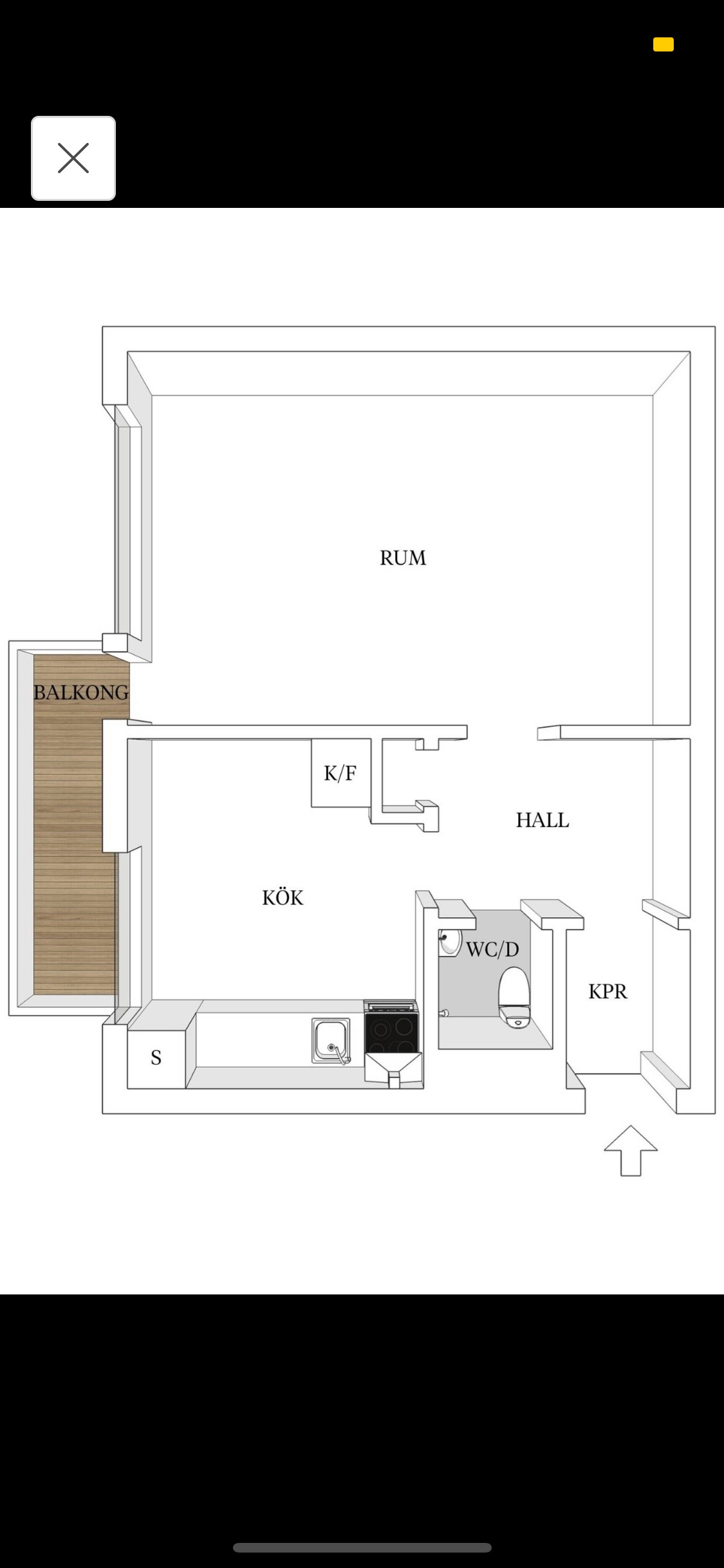 Lägenhet, 1 rooms, 43 sqm, Lund