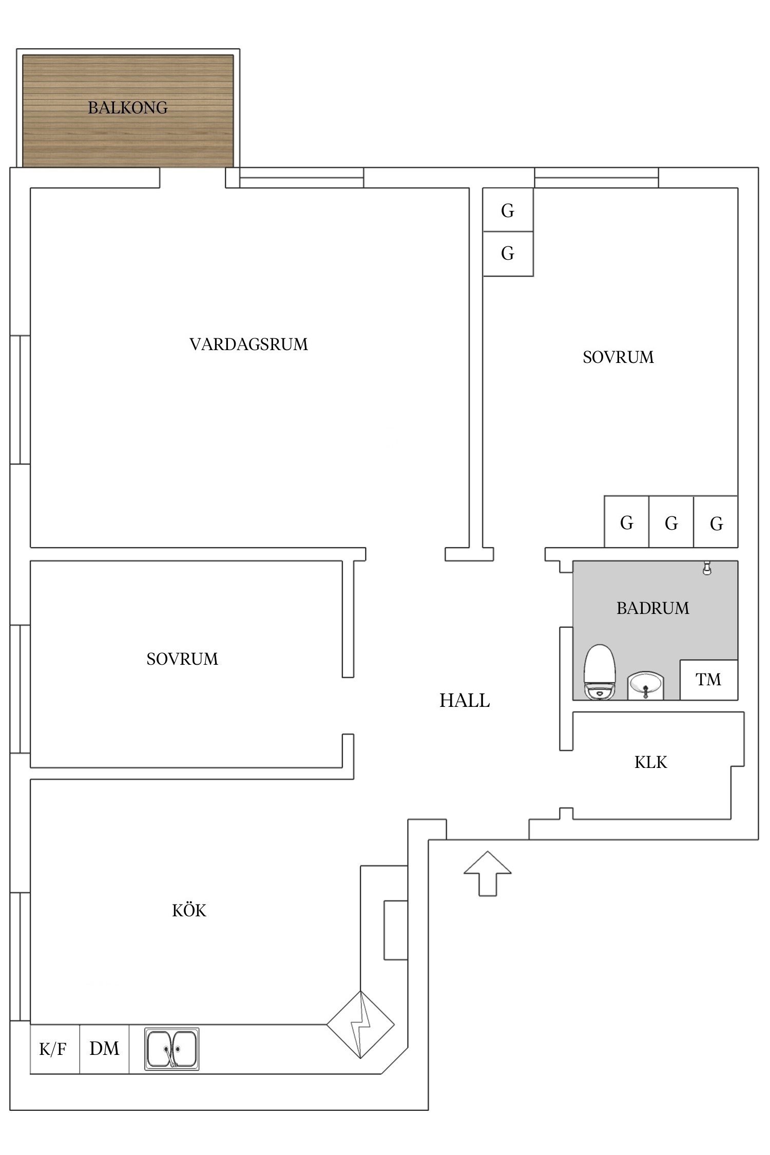 3 rok · 70 m² i Johanneshov – bild 18