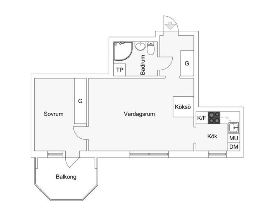 2 rok · 40 m² i Huddinge – bild 2