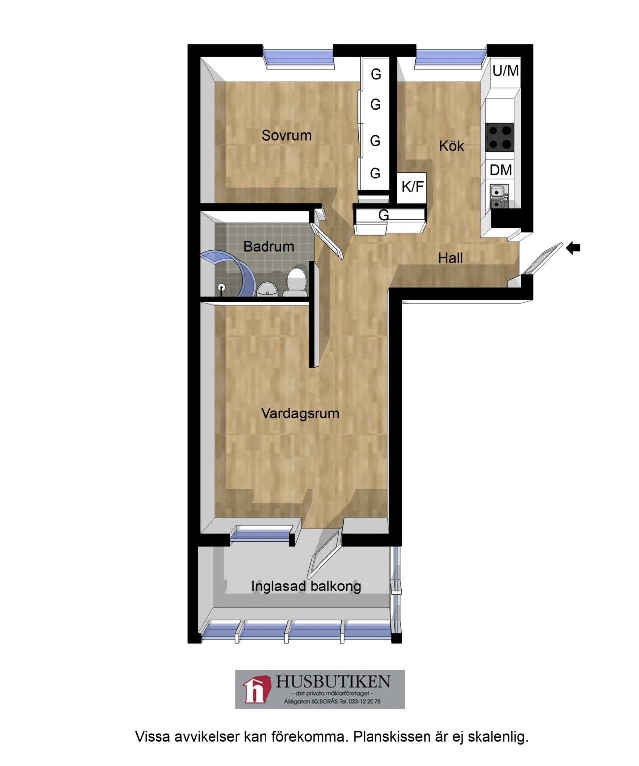2 rok · 54 m² i Borås – bild 11