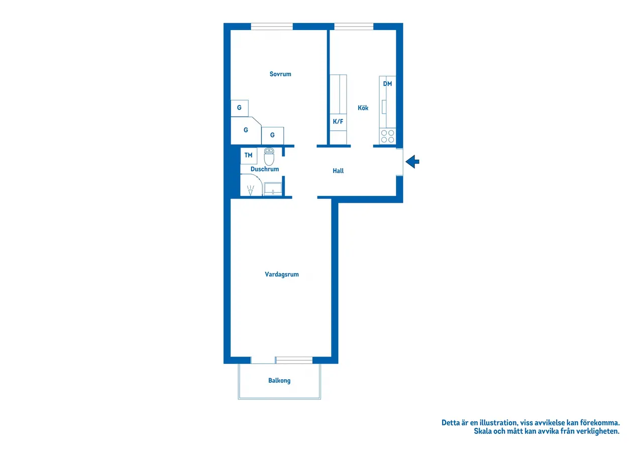 2 rok · 55 m² i Katrineholm – bild 16