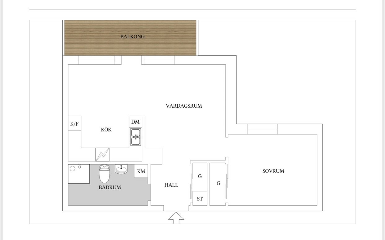 Lägenhet, 2 rooms, 51 sqm, Limhamn