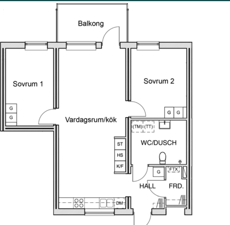 Lägenhet, 3 rooms, 72 sqm, Märsta