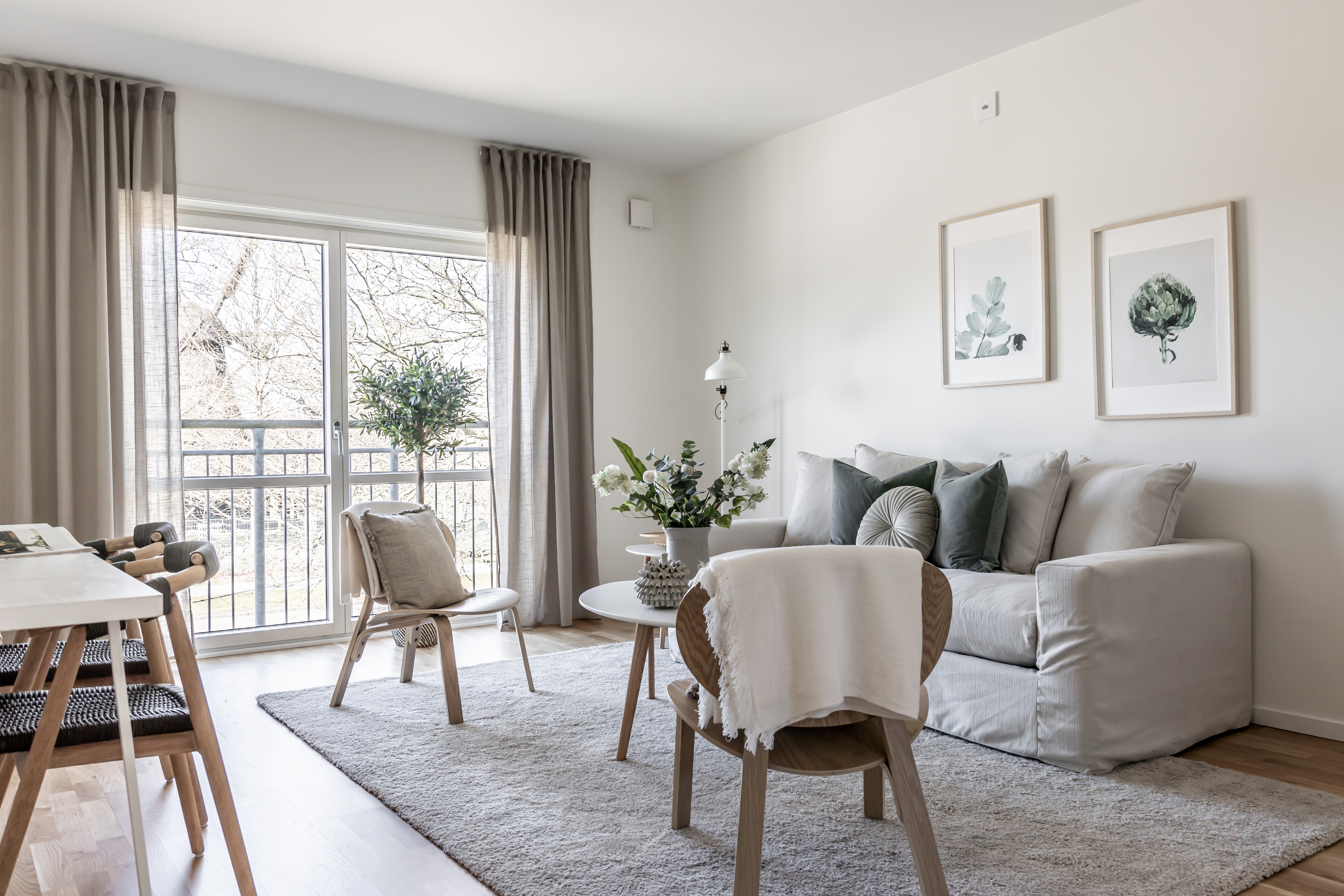 1-bed apartment, 61 m²