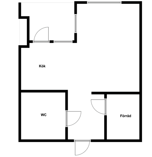 Lägenhet, 1 rooms, 34 sqm, Sigtuna