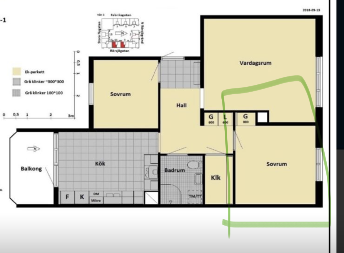 Lägenhet, 1 rooms, 18 sqm, Malmö