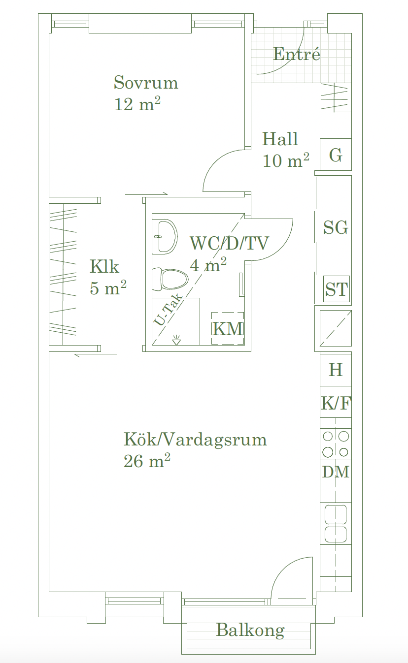 Lägenhet, 2 rooms, 60 sqm, Lund
