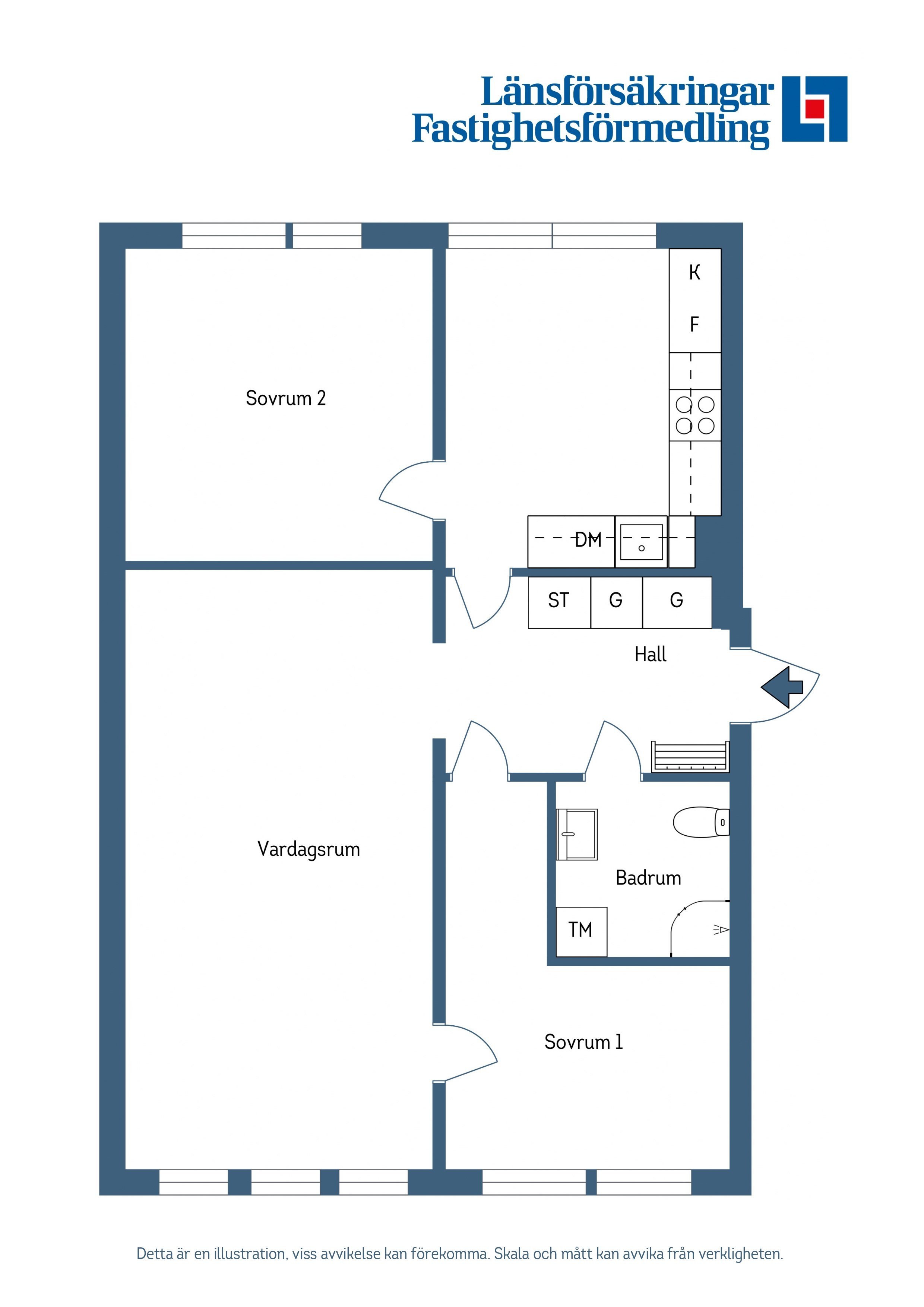 Lägenhet, 3 rooms, 75 sqm, Nacka