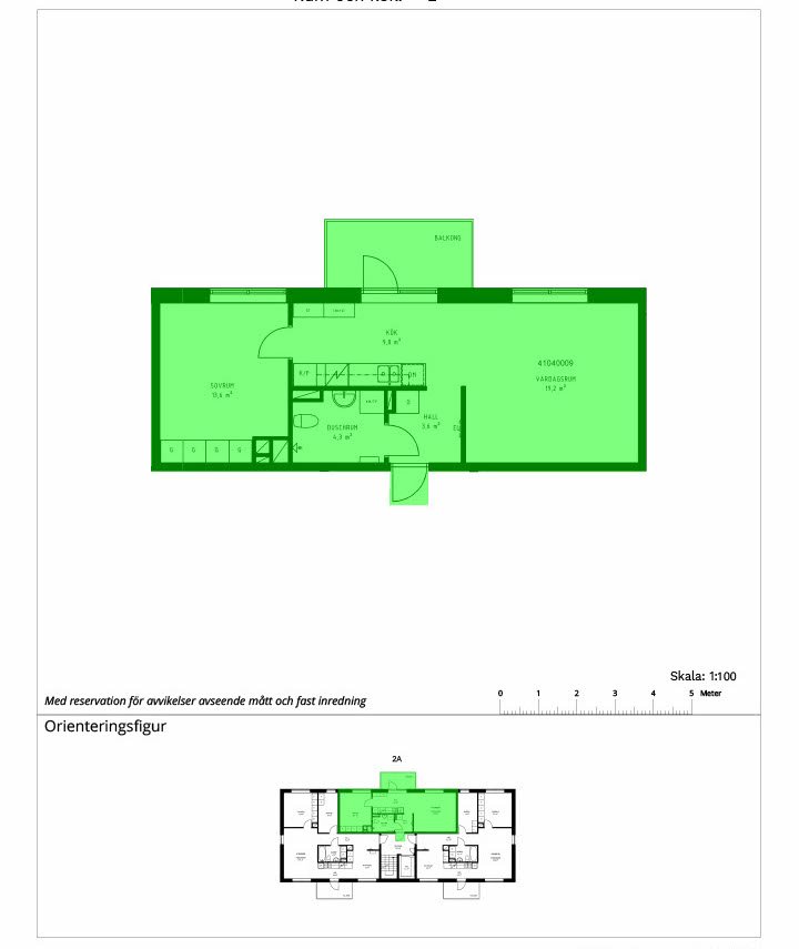 Lägenhet, 2 rooms, 52 sqm, Enskede