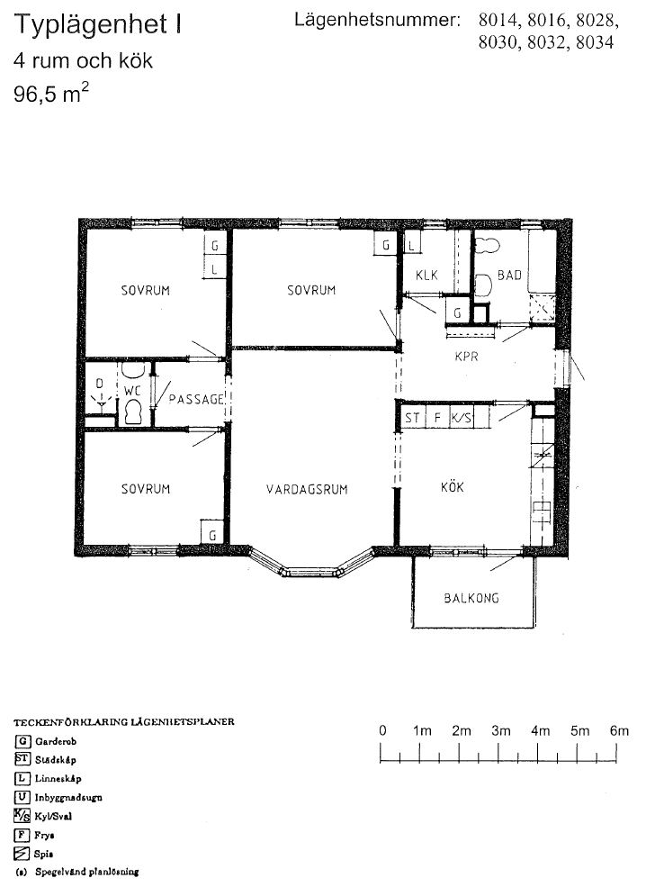 Lägenhet, 4 rooms, 96 sqm, Östersund