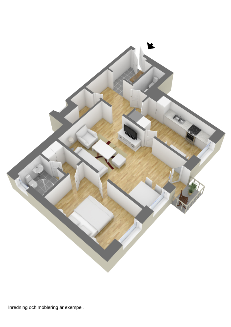 2 rok · 76 m² i Borås – bild 2
