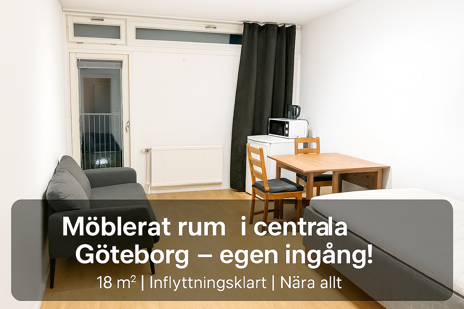 Lägenhet, 1 rooms, 18 sqm, Göteborg