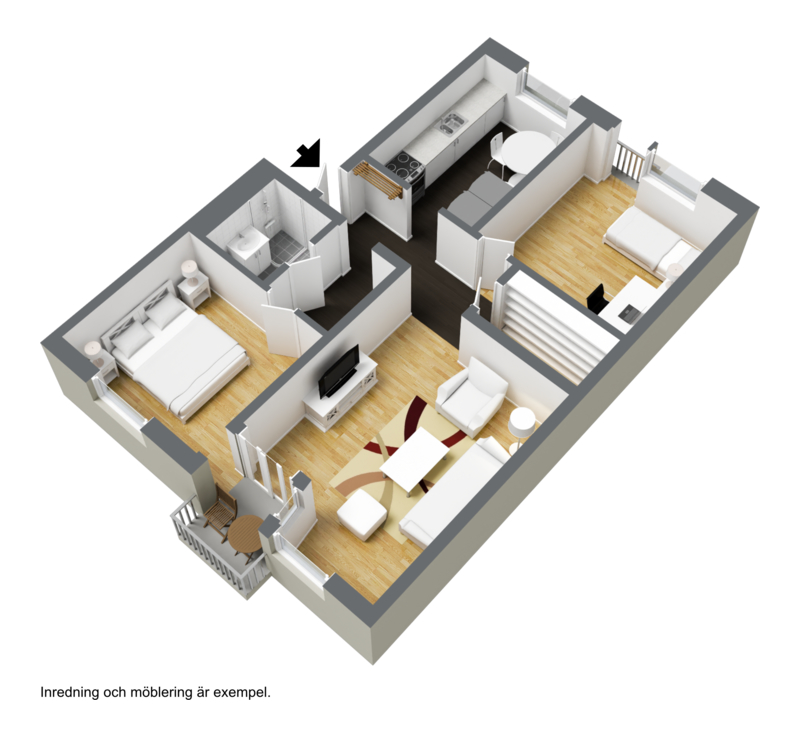 3 rok · 70 m² i Borås – bild 3