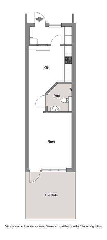 Lägenhet, 1 rooms, 35 sqm, Nacka