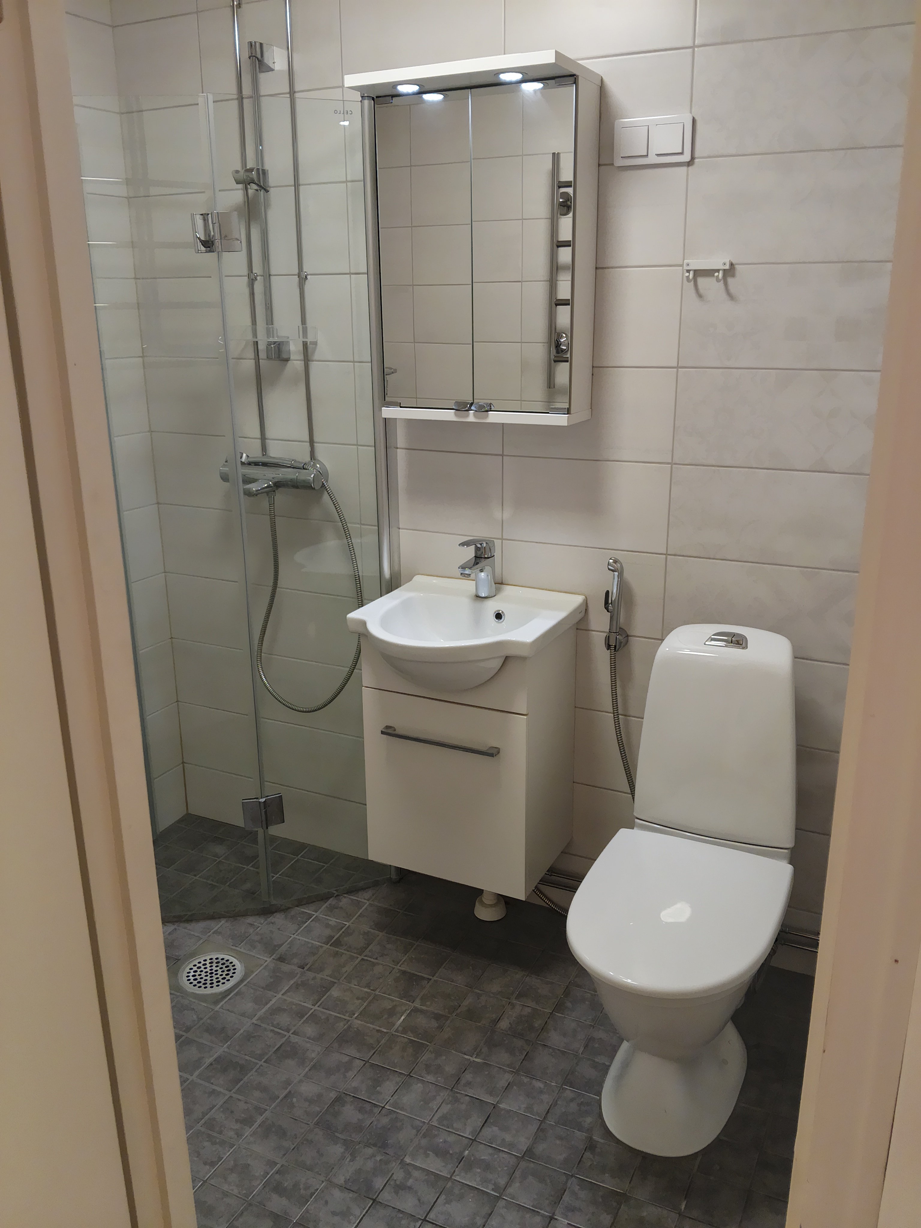 Remontoitu tilava yksiö 1